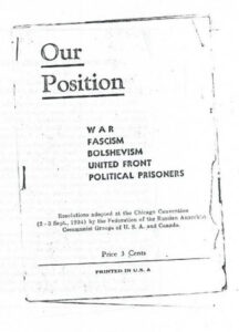 1934: Our Position – Federation of Russian Anarchist Communist Groups of U.S. and Canada | Archive