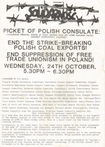 1984: Miners Picket of Polish Consulate | Archive